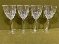 WATERFORD Marquis "Sparkle" 4 Water/Wine Goblets