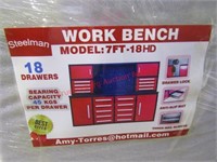 Steelman 7 FT Work Bench with 18 Drawers