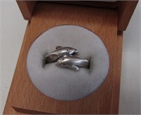 Sterling Dolphin Ring SZ 6
