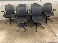 Knoll Chadwick Black Meshback Conference Chairs