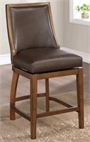 Home To Office Parson Wood Swivel Barstool