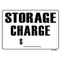 $5 A DAY STORAGE FEE IF NOT PICKED UP BY MON @ 5PM