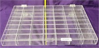 LIKE NEW DIVIDED PLEXI-GLAS DISPLAY CASE
