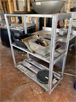 Heavy Duty Aluminum Cart on Casters