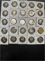 Twenty Five Kennedy Half Dollar 1990's and 2000's: