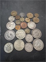 German and Mexican Foreign Coins - Mostly Silver