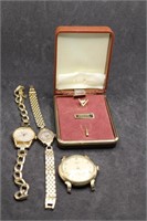 1954 Arthur Sullivan Exec V.P. 14kt gold watch &
