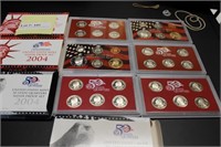 Two 2004 US Mint Silver Proof Sets & Two 2004 US