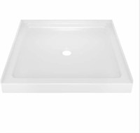 Alcove Shower Pan Base with Center Drain