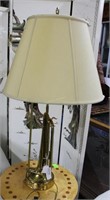 Custom brass trumpet table lamp