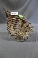 Art glass contemporary shell