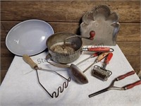 Vintage Kitchen & Curling Iron