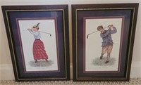 Framed Golf Prints