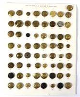 (64) Antique U.S.Military Buttons