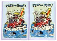 (2) 1963 Ed Roth Water Slide Decals