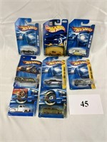 Lot of 8 Hot Wheel Cars in Original Packaging