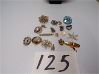 12 BROOCHES