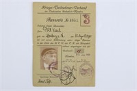 WWI German Veterans ID Book