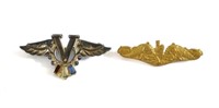 (2) WWII Patriotic/Sweetheart Jewelry Pins