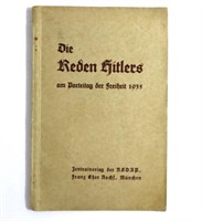 German SC Book of Hitlr Speeches -1935