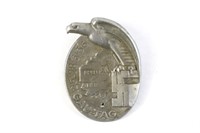 Lg. German Tinnie/Day Badge GAU-TAG (1936)
