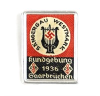 Cloth Embroidered German Day Badge/Tinnie
