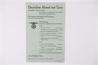 German S A 1931 Concert/Event Program Sheet