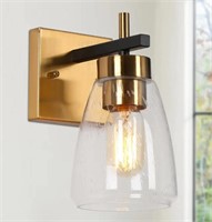 Uolfin Modern Gold and Black Wall Sconce Light