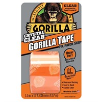 Gorilla 1.5 in. X 5 Yds. Crystal Clear Tape- 5Pack