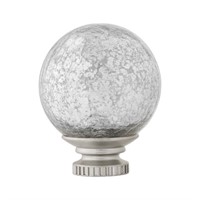 Mercury Glass Sphere 1 in. Curtain Rod Finials