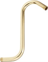 10in Polished Brass S-Style Shower Arm