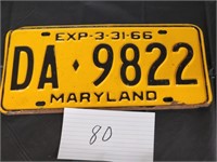 License plate - 66 MD