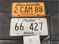 License plates - HARLEY / HISTORIC