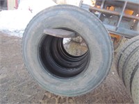 11R22.5 Truck tires 4 good cap casing weathered