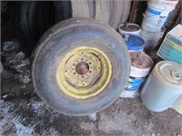 31x13.50-15 Imp. tire and 6 hole wheel-  good