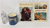 Nautical Candle, Norman Rockwell & Model Ship Book