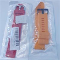 JE 3.     2 WATCH BANDS SILICONE