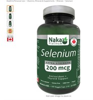 Naka Platinum SELENIUM (Selenomethionine) Extra