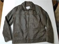 Vintage Wilsons Leather Men'S L Brown Jacket M-O8A