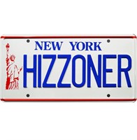 NEW HIZZONER Metal Stamped License Plate