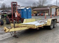 16ft tandem axle equipment trailer