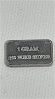 1 Gram .999 USCG Silver Bar