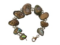 Sterling and Abalone bracelet