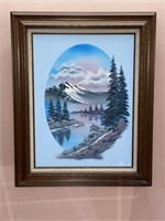 ORIGINAL OIL PAINTING IN BOB ROSS STYLE        25