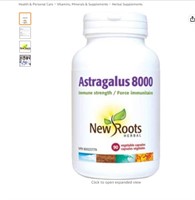 New Roots Herbal - Astragalus 8000, 90 capsules