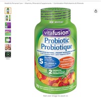 Vitafusion Probiotic Adult Gummies, 2 Probiotic