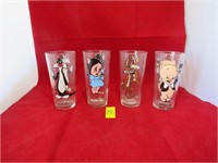 Vintage Character Glasses from 1973 --