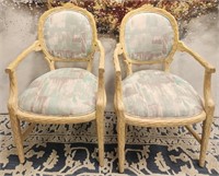 11 - PAIR OF MATCHING ARM CHAIRS