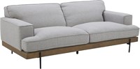 Rivet Modern Industrial Metal Leg Sofa Couch