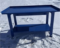 Blue Shop Bench